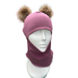 Topeltpuuvillane tuukrimüts tuttidega, suurus 48/49